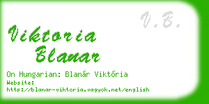 viktoria blanar business card